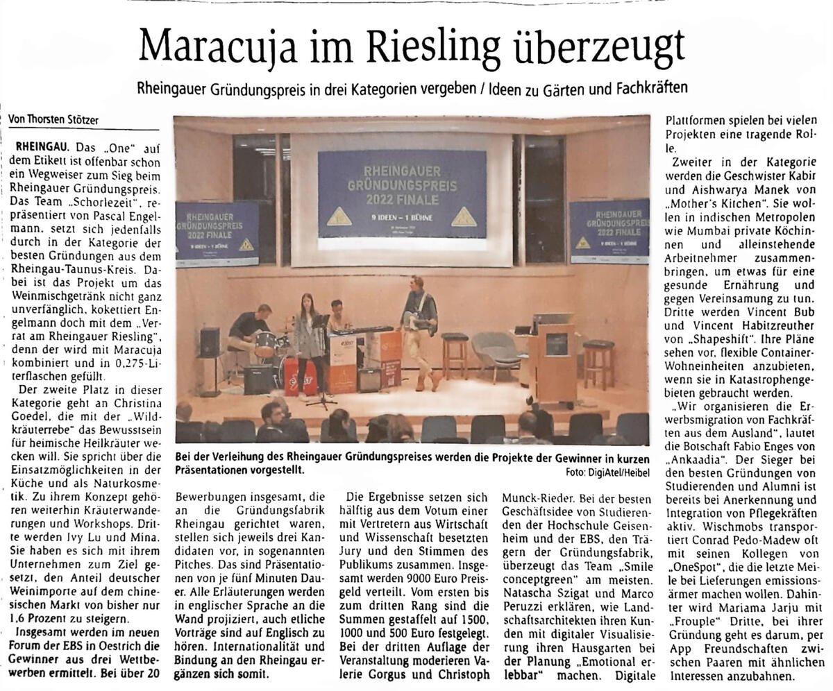 Rheingauer Gründerpreis